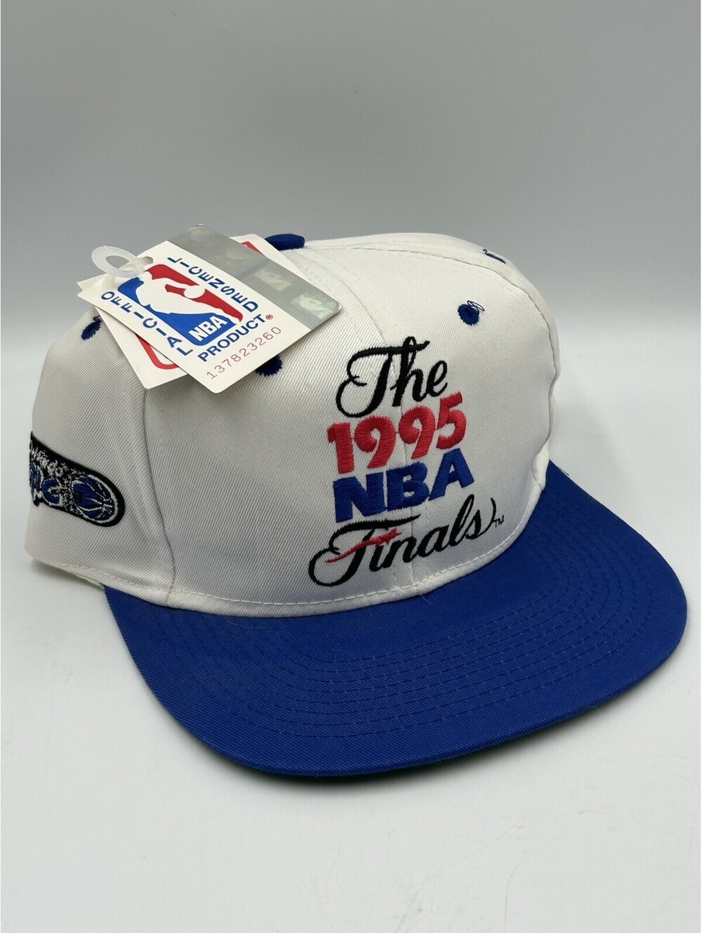 Vintage New With Tags 1995 NBA Finals Orlando Magic Logo 7 Snapback Hat Cap